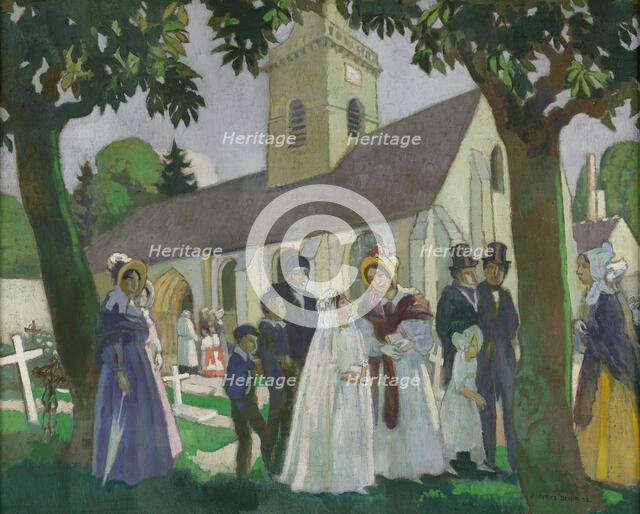 Première communion de Léopoldine à Fourqueux, 1933. Creator: Maurice Denis.