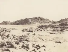 Première Cataracte, Montagnes Granitiques Couvertes de Sables, 1851-52, printed 1853-54. Creator: Félix Teynard