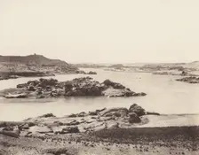 Première Cataracte, Vue Générale Prise de la Point Méridionale de l'Il..., 1851-52, printed 1853-54. Creator: Félix Teynard