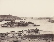 Première Cataracte, Vue Générale Prise de la Point Méridionale de l'Il..., 1851-52, printed 1853-54. Creator: Félix Teynard