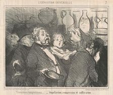 Premières impressions - Stupéfaction, compression et suffocation, 19th century. Creator: Honore Daumier