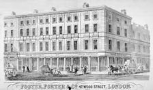 Premises of Foster, Porter & Co, no 47, Wood Street, City of London, 1857. Artist: I & E Saunders