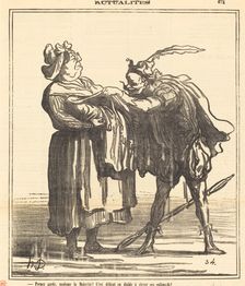 Prenez garde, madame la Majorité!, 1871. Creator: Honore Daumier
