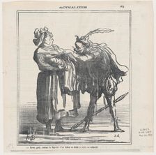 Prenez garde, madame la Majorité!, 1871. Creator: Honore Daumier