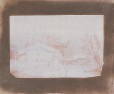 Presa da una litografia, 1839-40. Creator: William Henry Fox Talbot