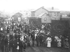 Presbyterian Sabbath School parade 1880, Brisbane, Queensland, 1880. Creator: Unknown