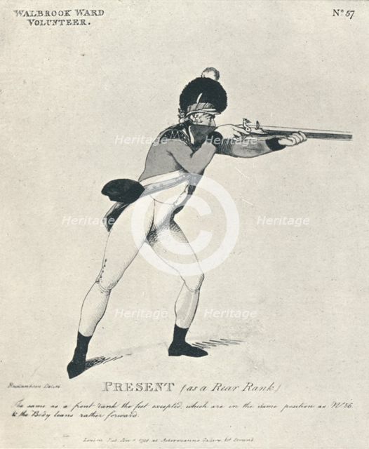 'Present (as a Rear Rank)', 1798 (1909). Artist: Thomas Rowlandson.
