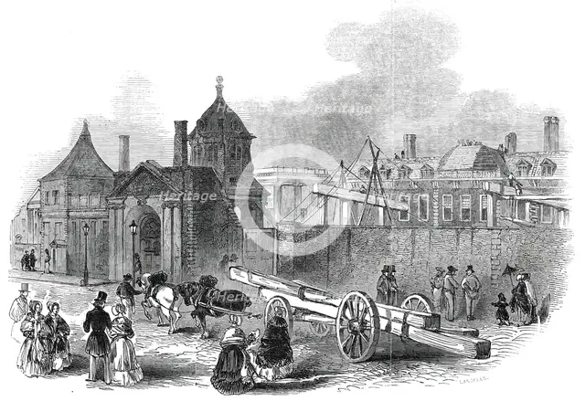 Present state of the British Museum, 1845. Creator: Ebenezer Landells.