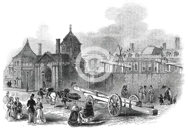 Present state of the British Museum, 1845. Creator: Ebenezer Landells.