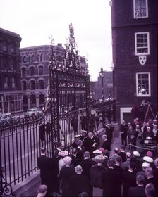 Presentation of new gates, College of Arms, London, c1956. Creator: Arthur Charles Kirby Ware