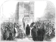Presentation of a Memorial to Dr. Tait, at Rugby School, 1850. Creator: Unknown
