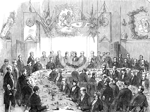 Presentation of a Sword to Major Hibbert, at Macclesfield, 1856.  Creator: Unknown.