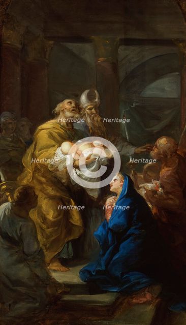 Presentation of Christ in the Temple, between 1745 and 1746. Creator: Vicente Lopez y Portana.