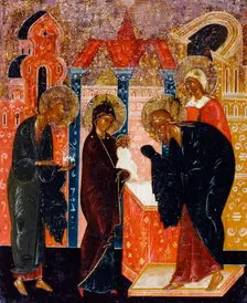 Presentation of Christ in the Temple, between 1700 and 1800. Creator: School of Palekh