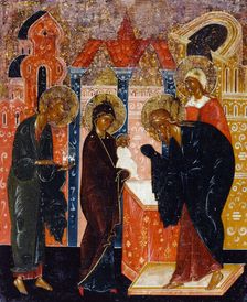 Presentation of Christ in the Temple, between 1700 and 1800. Creator: School of Palekh