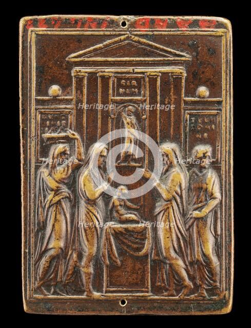 Presentation of Christ in the Temple [reverse], c. 1530s. Creator: Valerio Belli.