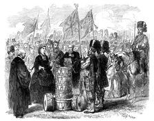 Presentation of Colours to the 93rd (Sutherland) Highlanders in the Queen’s Park, Edinburgh, 1871. Creator: Unknown