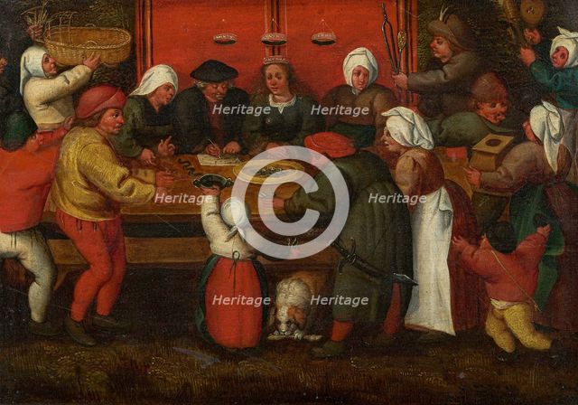 Presentation of Gifts to the Bride, Mid of 16th century. Creator: Cleve, Marten van, the Elder (1520-1570).