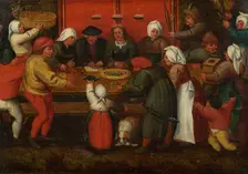 Presentation of Gifts to the Bride, Mid of 16th century. Creator: Cleve, Marten van, the Elder (1520-1570)