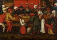 Presentation of Gifts to the Bride, Mid of 16th century. Creator: Cleve, Marten van, the Elder (1520-1570)