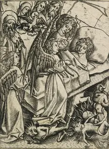 Presentation of humility against avarice, c15th century. Artist: Master ES