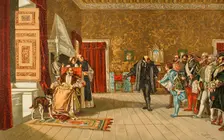 Presentation of John of Austria to Emperor Charles V at Yuste, 16th century, (1890). Creator: Unknown