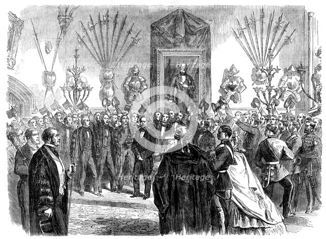 Presentation of Lord Palmerston's portrait to the inhabitants of Dover..., 1862. Creator: Unknown.