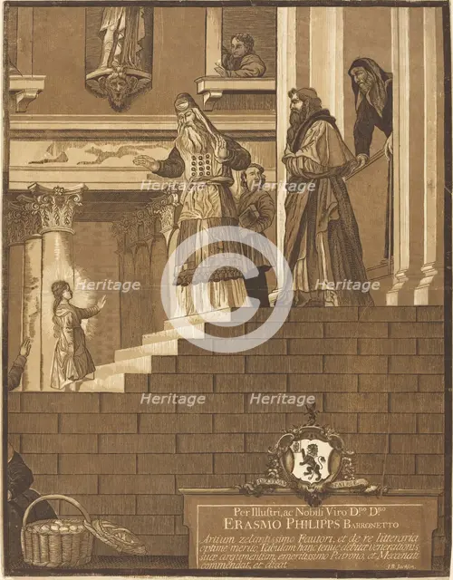 Presentation of the Virgin in the Temple, 1742. Creator: John Baptist Jackson.