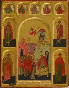 Presentation of the Virgin in the Temple and the Virgin of the Burning Bush, c1598. Creator: Unknown