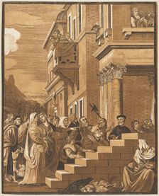Presentation of the Virgin in the Temple (Center Panel), 1742. Creator: John Baptist Jackson