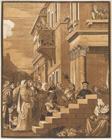 Presentation of the Virgin in the Temple (Center Panel), 1742. Creator: John Baptist Jackson