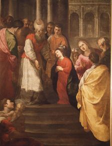 Presentation of the Virgin in the temple oil by Francisco de Herrera