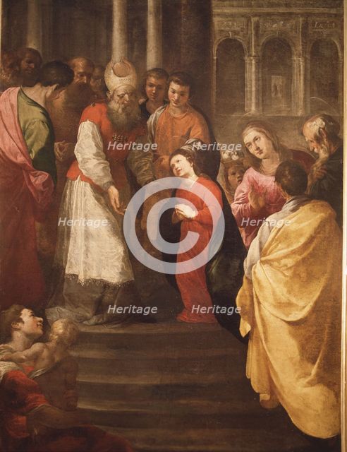 Presentation of the Virgin in the temple', oil by Francisco de Herrera.