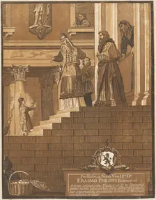 Presentation of the Virgin in the Temple (Right Panel), 1742. Creator: John Baptist Jackson