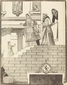 Presentation of the Virgin in the Temple [right plate], 1742. Creator: John Baptist Jackson
