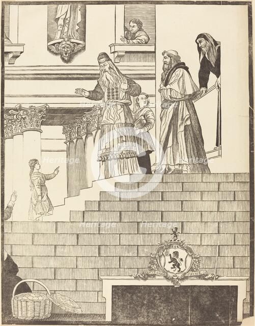 Presentation of the Virgin in the Temple [right plate], 1742. Creator: John Baptist Jackson.