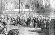 Presentation of the Address of the Corporation of London to Her Majesty..., 1850. Creator: Unknown