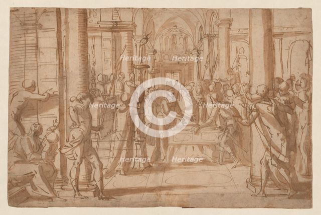 Presentation of the Body of Saint Antoninus of Florence, 1589/90. Creator: Giovanni Battista Paggi.