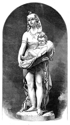"Presentation Of The Child Moses," by F. Barzeghi, of Milan, in the International Exhibition, 1871. Creator: Unknown