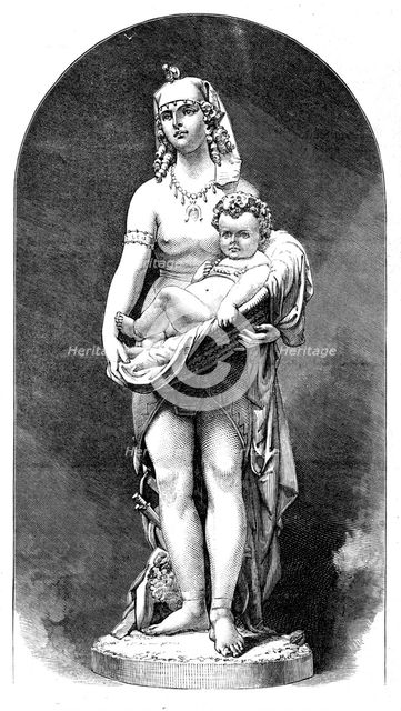 "Presentation Of The Child Moses," by F. Barzeghi, of Milan, in the International Exhibition, 1871. Creator: Unknown.