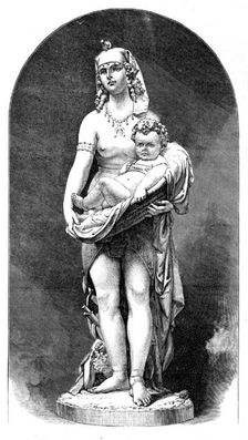 "Presentation Of The Child Moses," by F. Barzeghi, of Milan, in the International Exhibition, 1871. Creator: Unknown