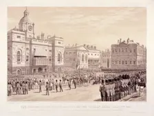 Presentation of the Crimean Medal by Queen Victoria to Colonel Sir Thomas Trowbridge, May 18th 1855. Artist: Thomas Picken