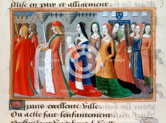 Presentation of the Dauphin Charles, 1403, (1484). Artist: Unknown