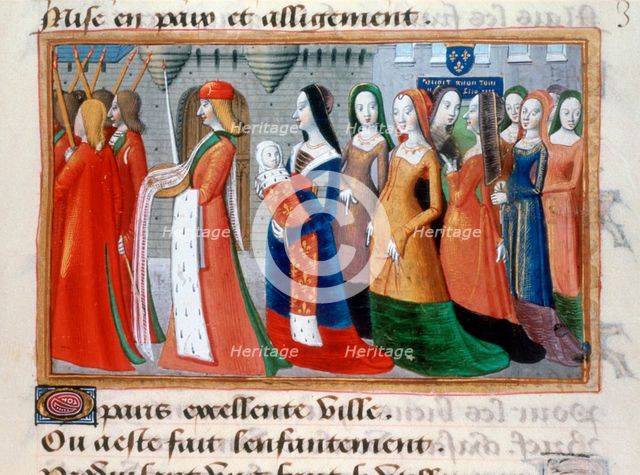 Presentation of the Dauphin Charles, 1403, (1484). Artist: Unknown
