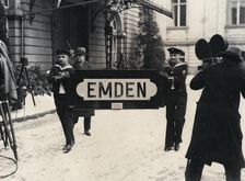 Presentation of the Emden - sign to Hindenburg, c1930s