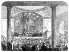 Presentation of the Freedom of the City of Edinburgh to Baroness Burdett-Coutts, 1874. Creator: Unknown