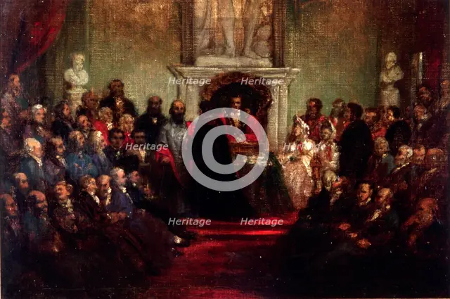 'Presentation of the Freedom of the City to General Garibaldi, April 20 1864'. Artist: Sir John Gilbert