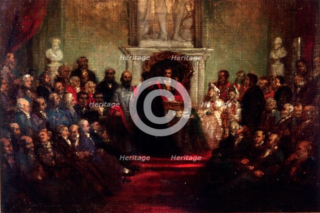 'Presentation of the Freedom of the City to General Garibaldi, April 20 1864'. Artist: Sir John Gilbert