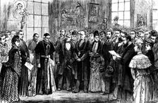 Presentation of the Jubilee Personal Testimonial to Cardinal Manning, 1890. Creator: P Naumann