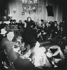 Presentation of the spring collection of French fashion designer Jacques Fath, Paris, March 1944